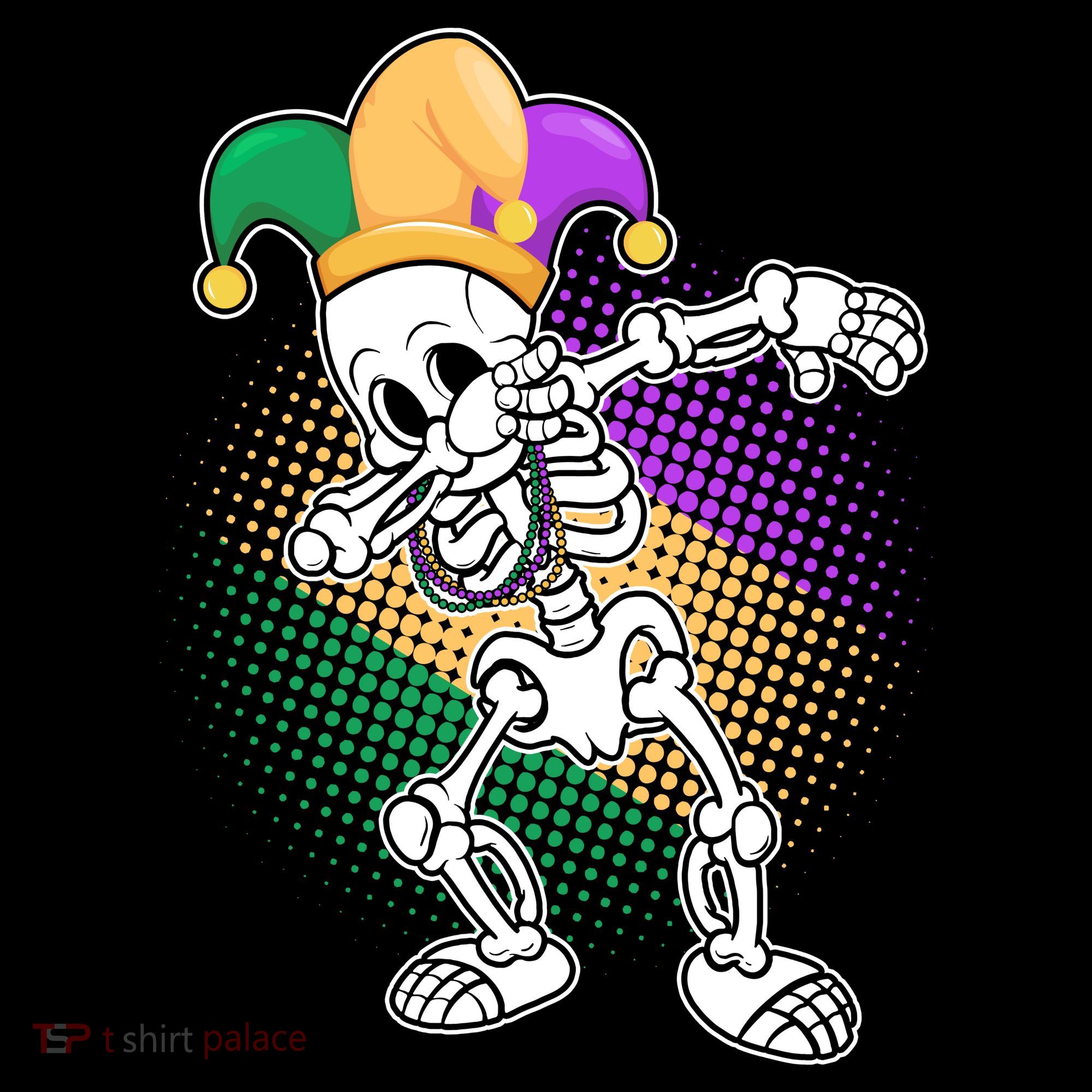 Dabbing Mardi Gras Skeleton Coffee Mug