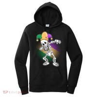 Dabbing Mardi Gras Skeleton Women's Hoodie thumb 0