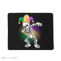 Dabbing Mardi Gras Skeleton Mousepad thumb 0