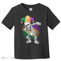 Dabbing Mardi Gras Skeleton Toddler T-Shirt thumb 0