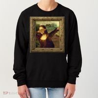 Dabbing Mona Lisa Women's Sweatshirt thumb 0