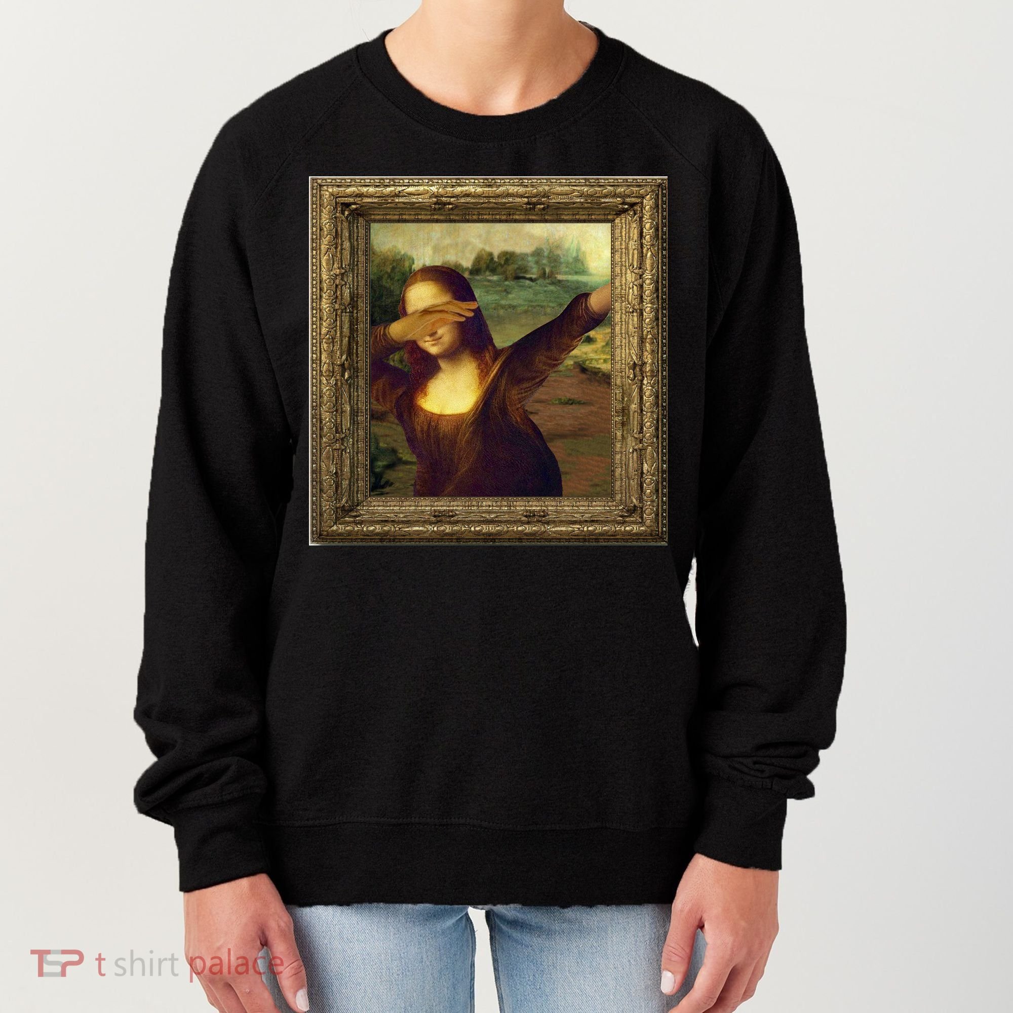 Dabbing Mona Lisa Women's Sweatshirt