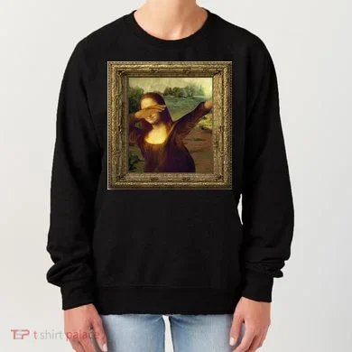 Dabbing Mona Lisa Women's Sweatshirt