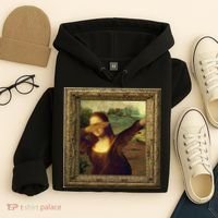 Dabbing Mona Lisa Hoodie thumb 4