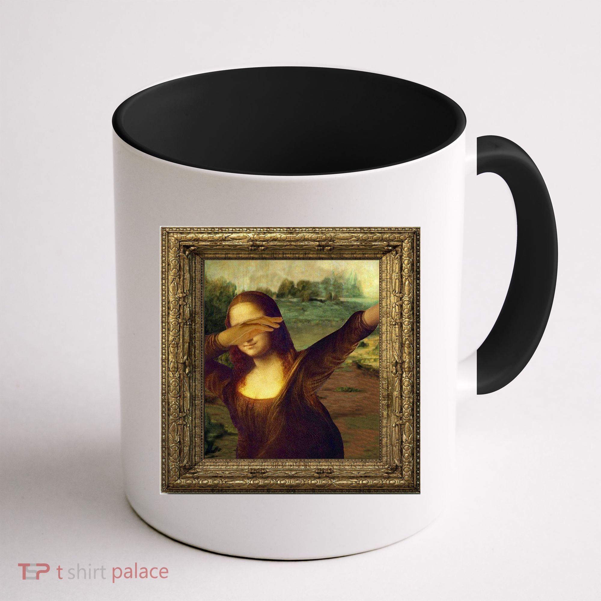 Dabbing Mona Lisa Coffee Mug