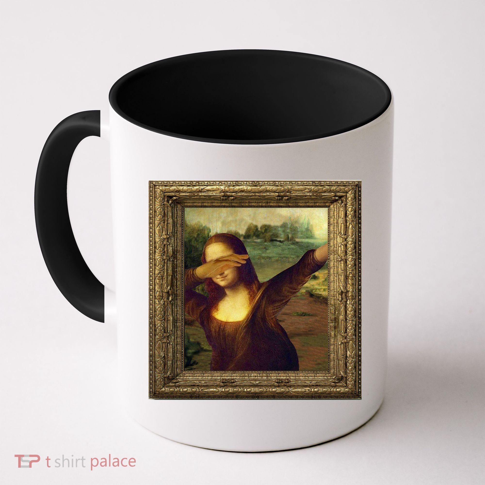 Dabbing Mona Lisa Coffee Mug