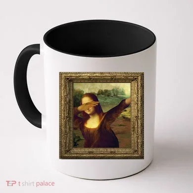Dabbing Mona Lisa Coffee Mug