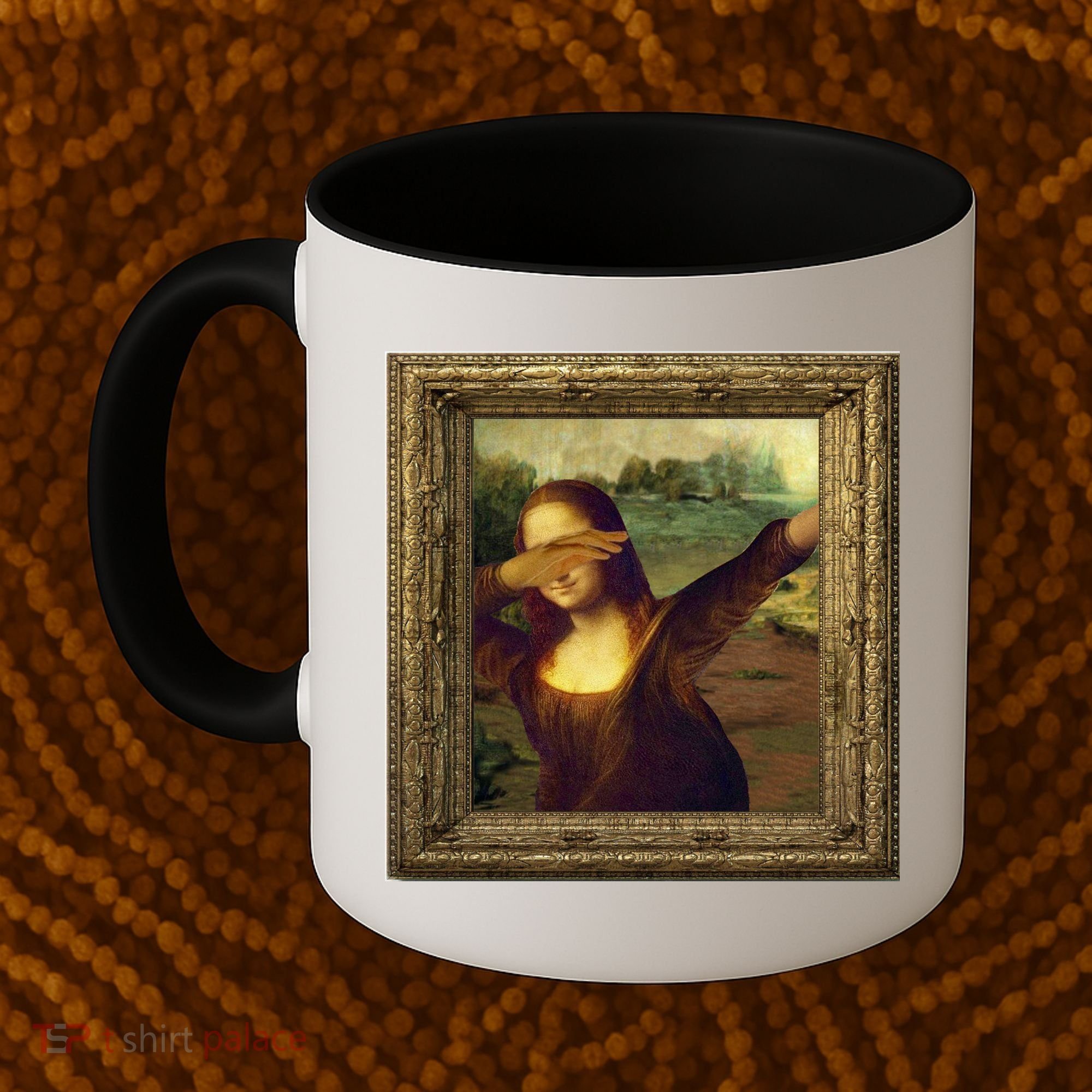 Dabbing Mona Lisa Coffee Mug
