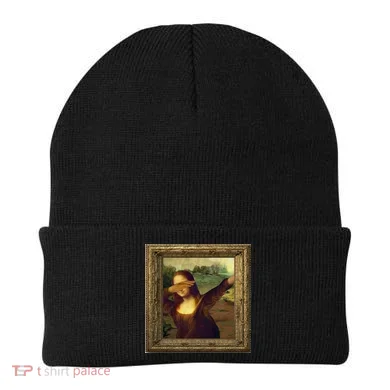 Dabbing Mona Lisa Beanie