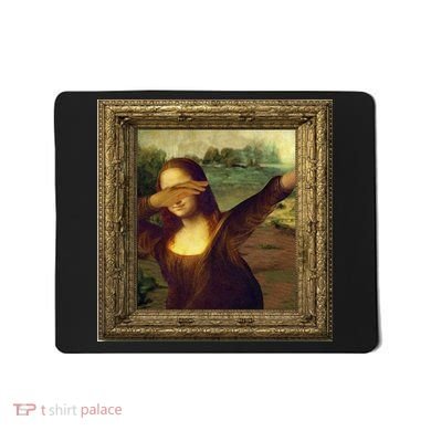 Dabbing Mona Lisa Mousepad