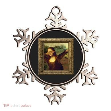 Dabbing Mona Lisa Ornament