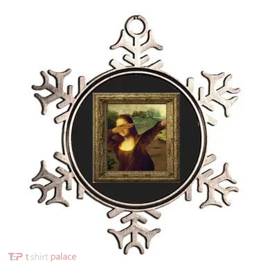 Dabbing Mona Lisa Ornament