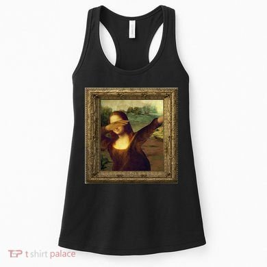 Dabbing Mona Lisa Women's Tank Top