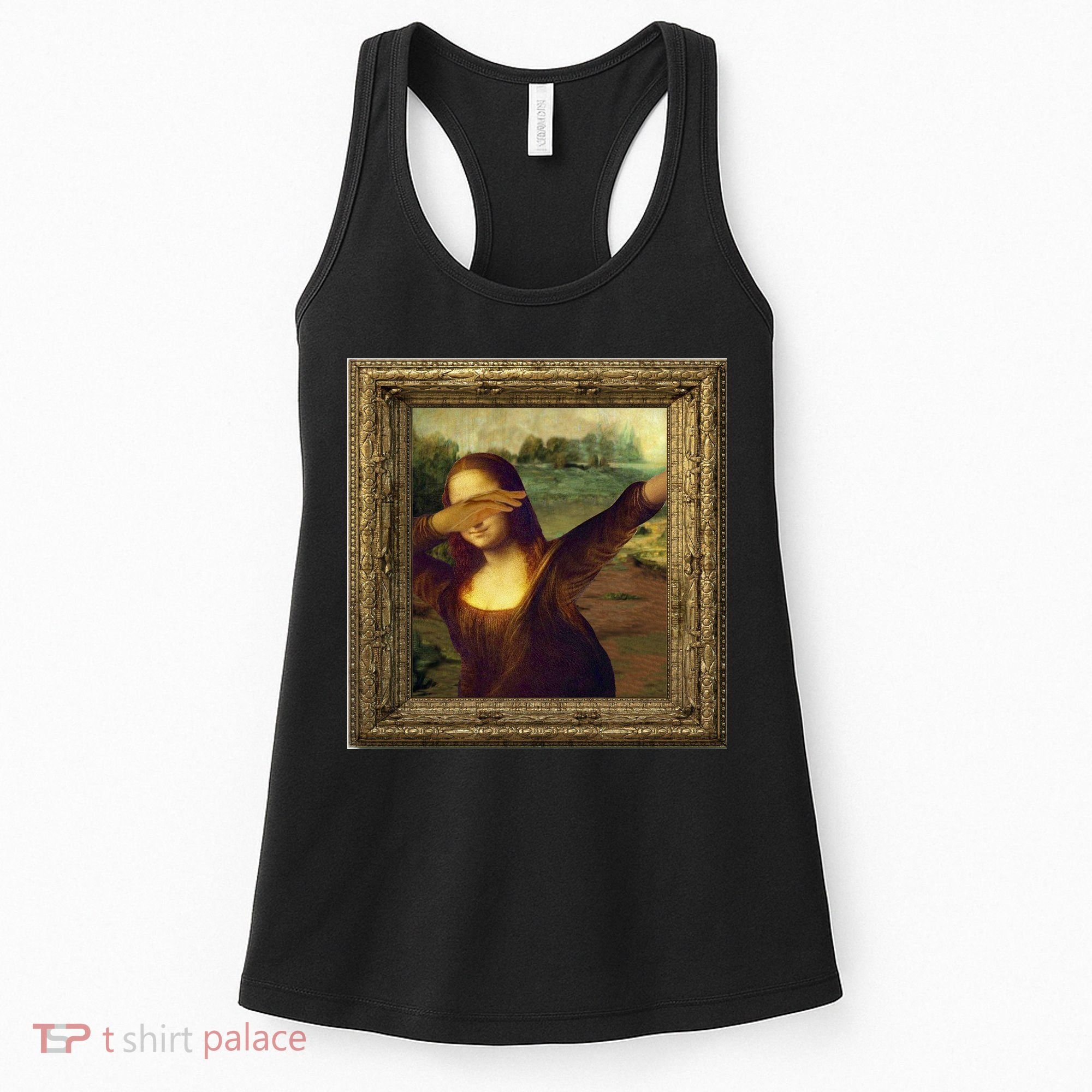 Dabbing Mona Lisa Women's Tank Top