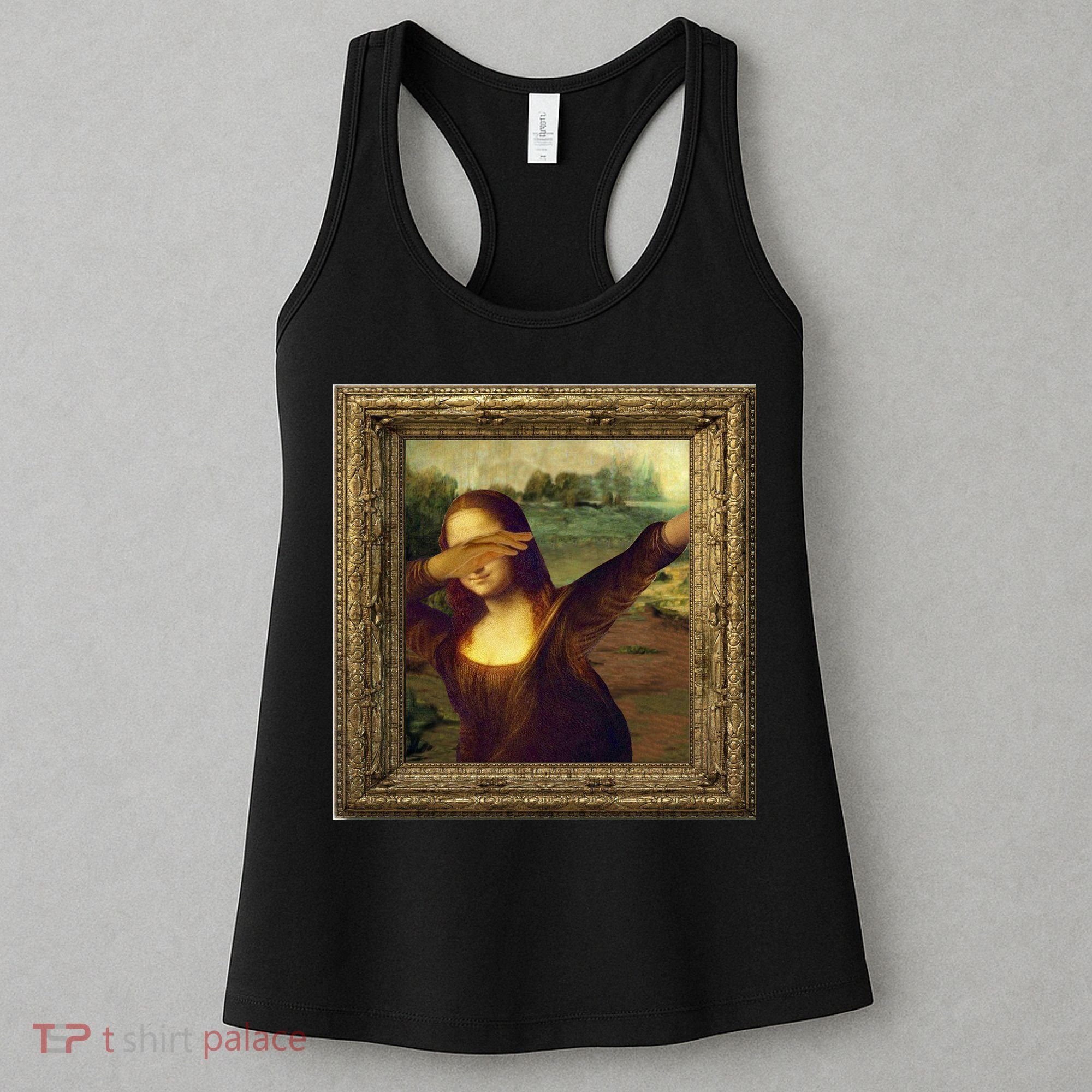 Dabbing Mona Lisa Women's Tank Top