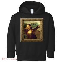 Dabbing Mona Lisa Toddler Hoodie thumb 0