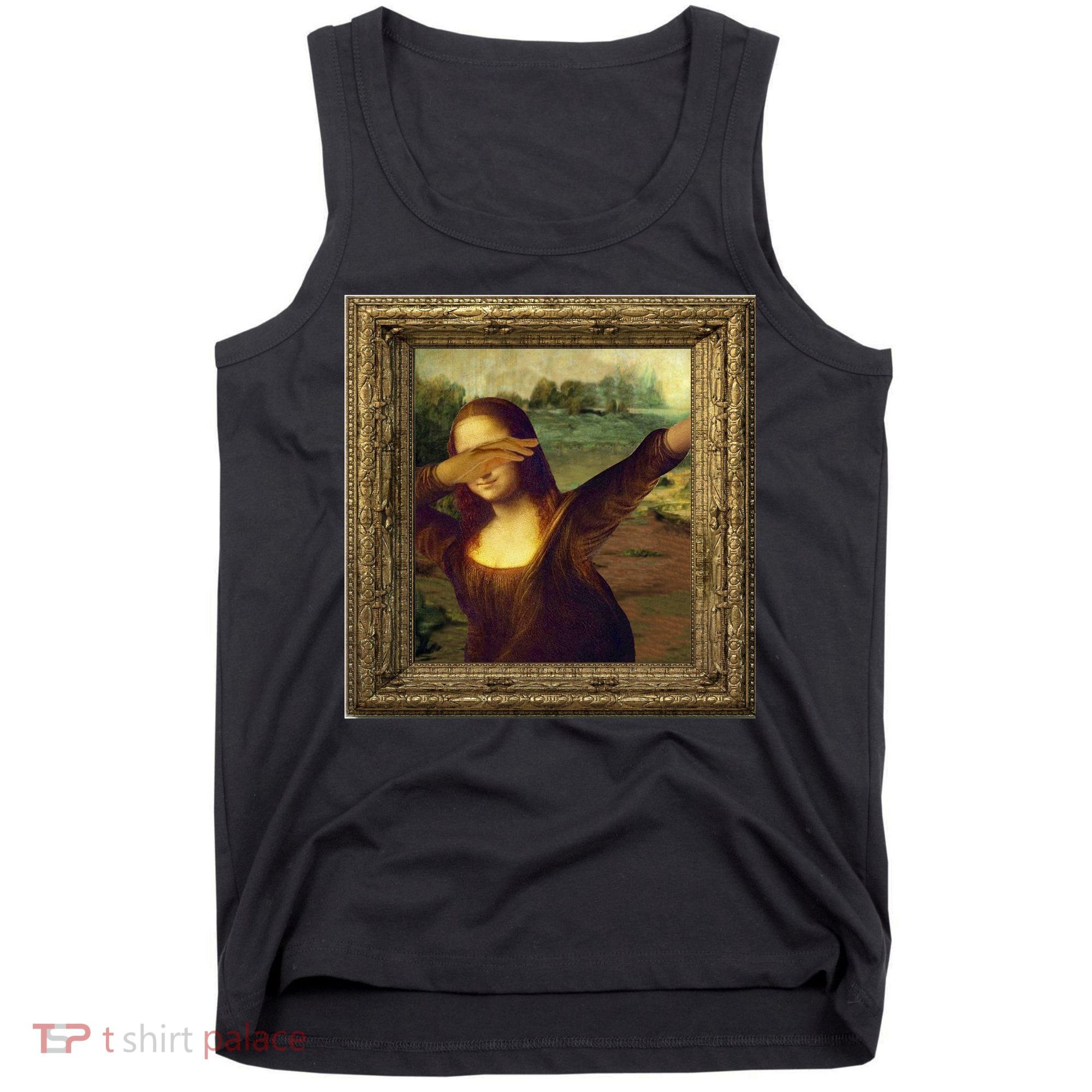 Dabbing Mona Lisa Tank Top