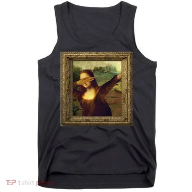 Dabbing Mona Lisa Tank Top