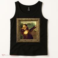 Dabbing Mona Lisa Tank Top thumb 2