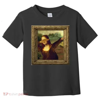 Dabbing Mona Lisa Toddler T-Shirt