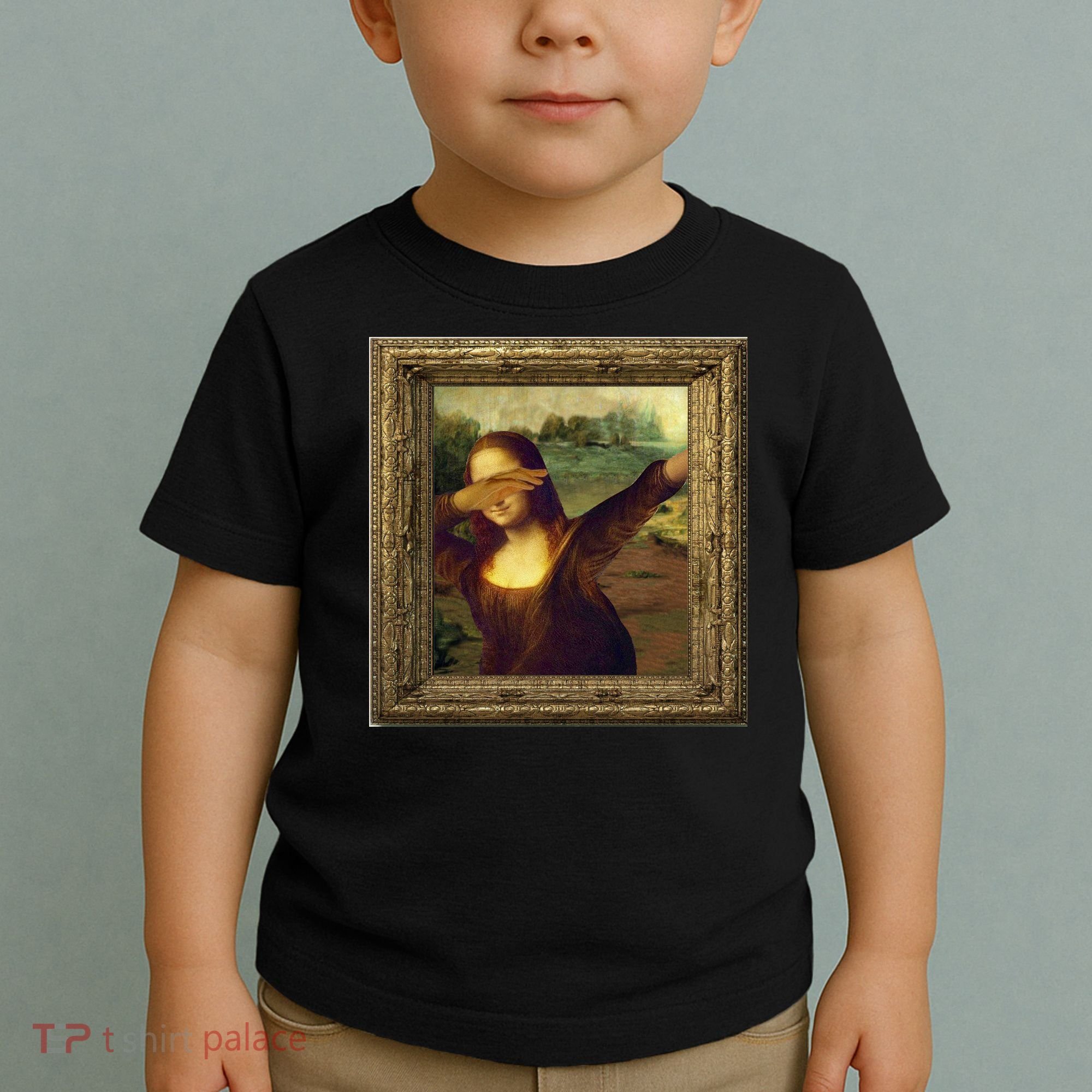 Dabbing Mona Lisa Toddler T-Shirt