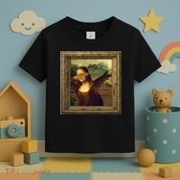 Dabbing Mona Lisa Toddler T-Shirt thumb 3
