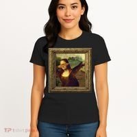 Dabbing Mona Lisa Women's T-Shirt thumb 4
