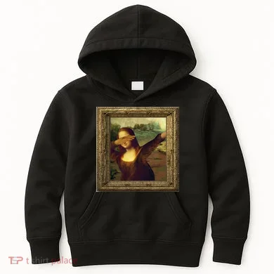 Dabbing Mona Lisa Kids Hoodie