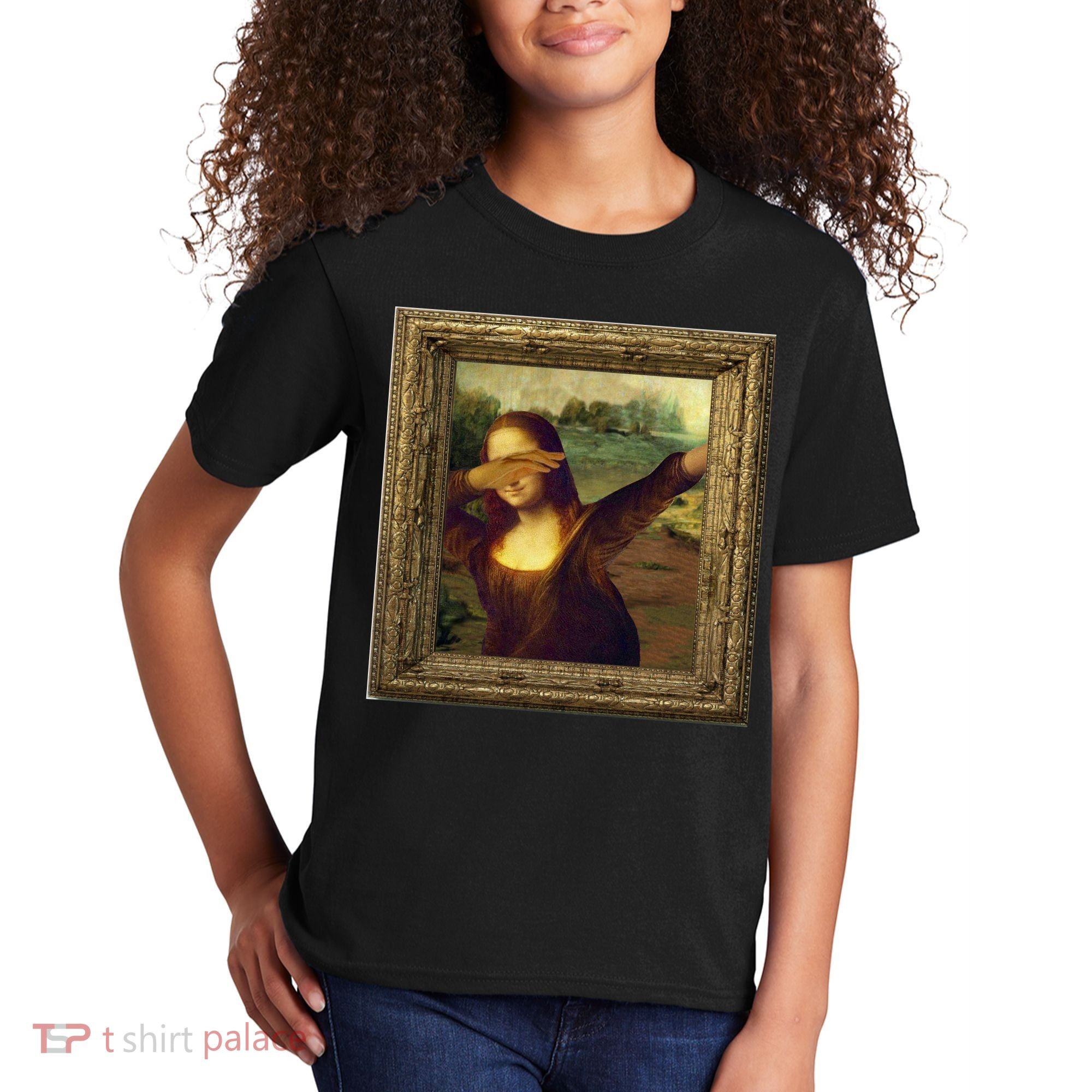 Dabbing Mona Lisa Kids T-Shirt