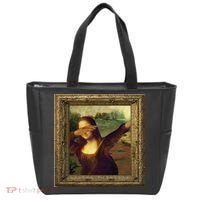 Dabbing Mona Lisa Tote Bag thumb 0