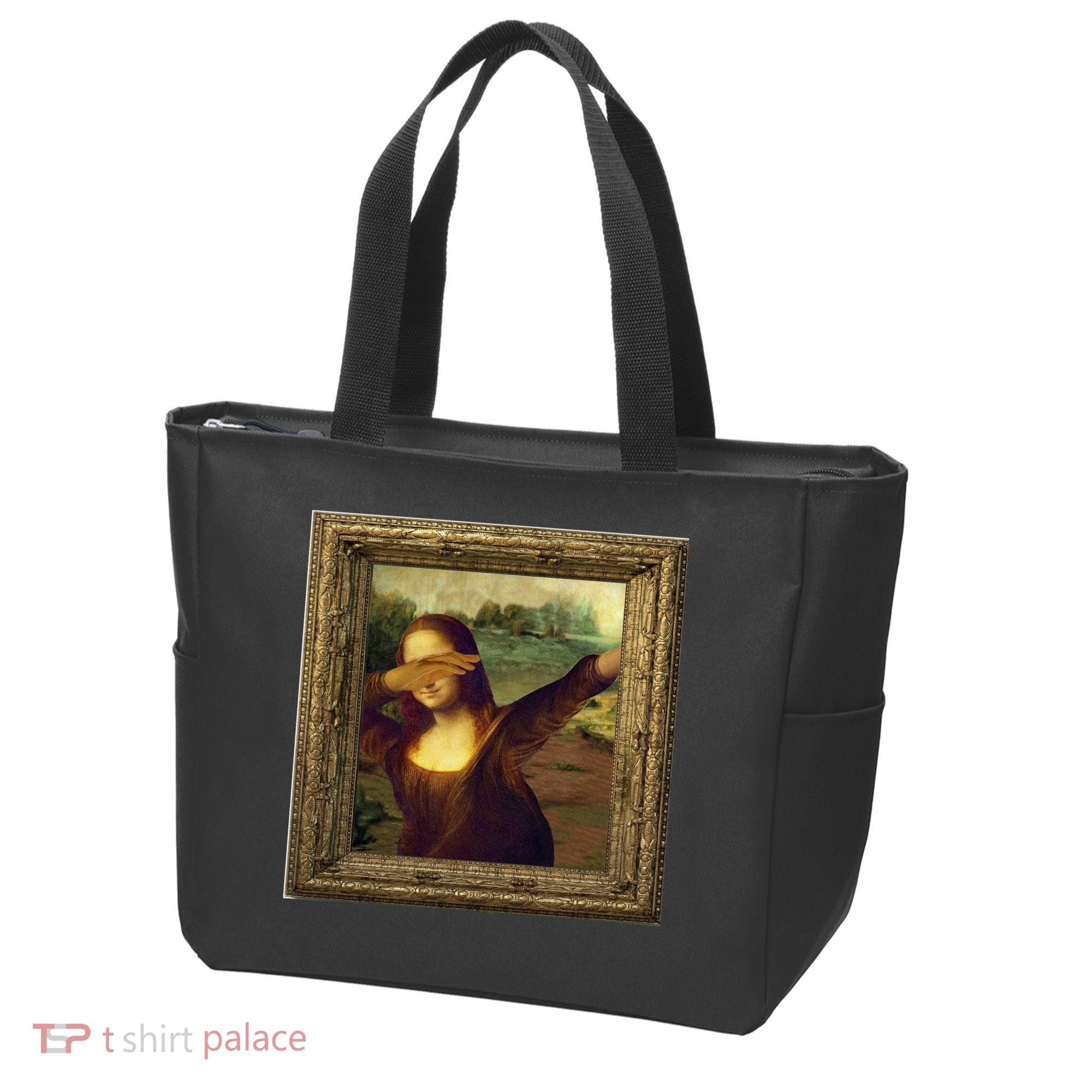 Dabbing Mona Lisa Tote Bag