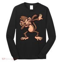 Dabbing Monkey Long Sleeve Shirt thumb 0