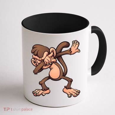 Dabbing Monkey Coffee Mug back