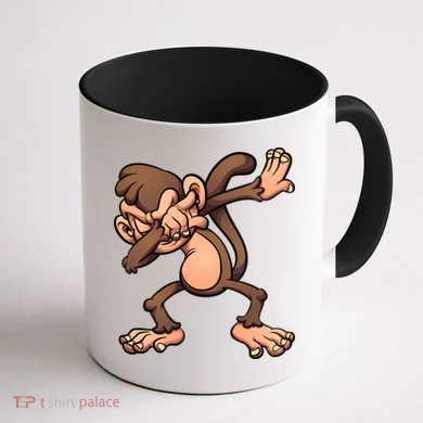 Dabbing Monkey Coffee Mug back