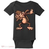 Dabbing Monkey Baby Bodysuit thumb 0