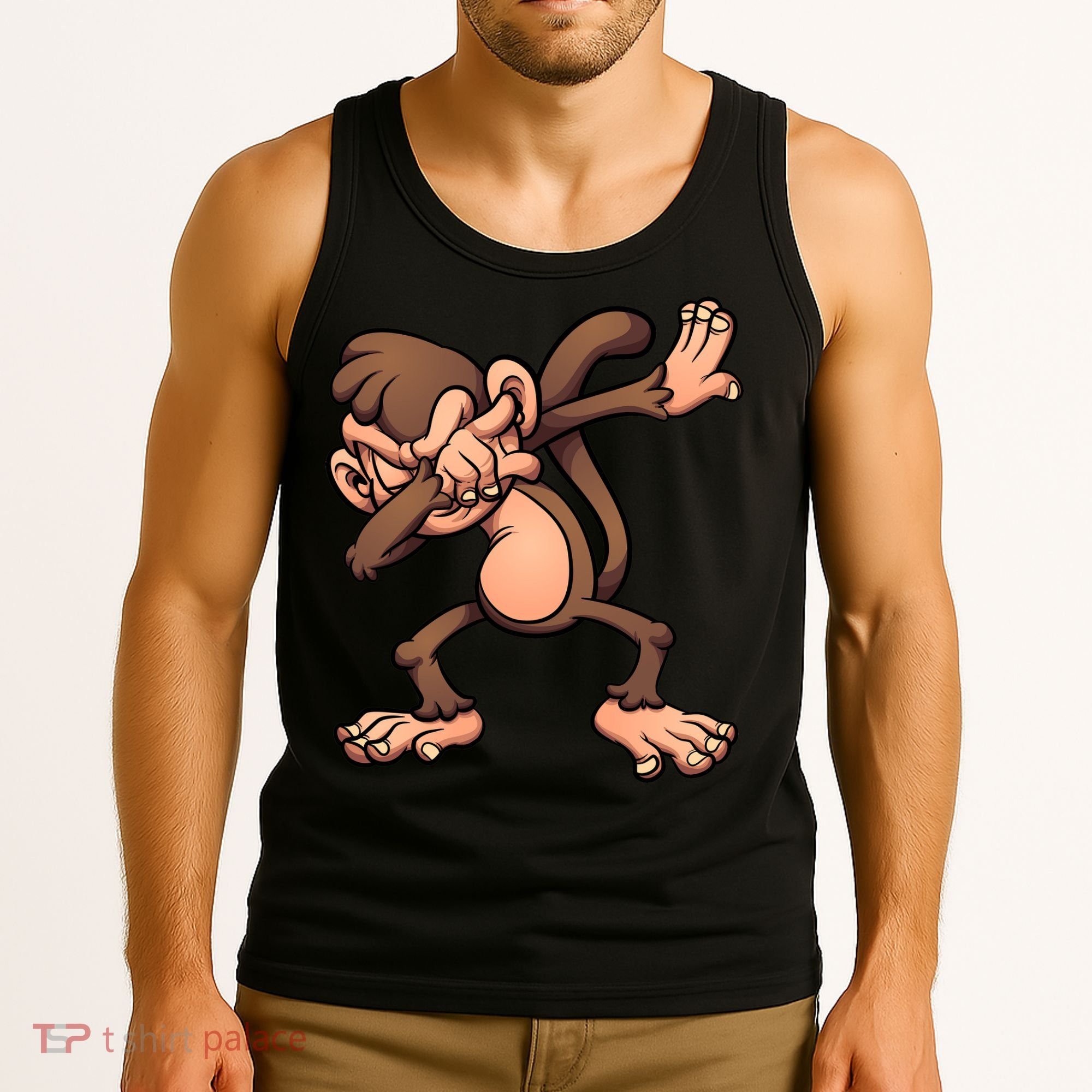 Dabbing Monkey Tank Top