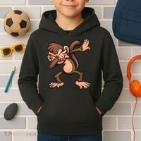 Dabbing Monkey Kids Hoodie thumb 2