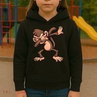 Dabbing Monkey Kids Hoodie thumb 3