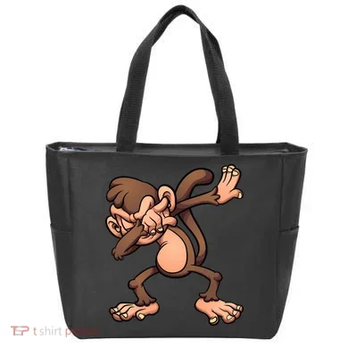 Dabbing Monkey Tote Bag