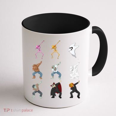 Dabbing Monsters Coffee Mug back