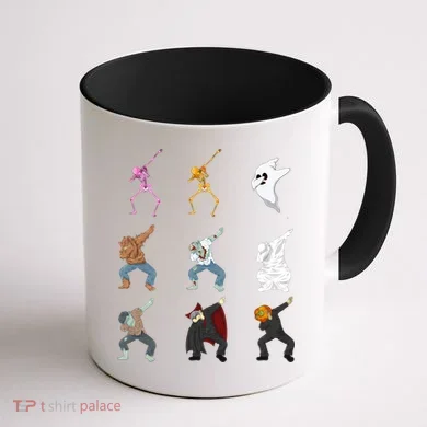 Dabbing Monsters Coffee Mug back