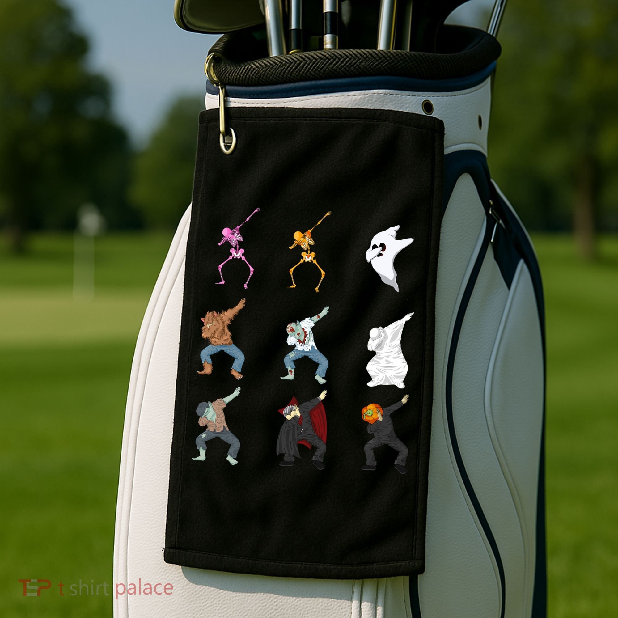 Dabbing Monsters Golf Towel