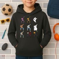 Dabbing Monsters Kids Hoodie thumb 2