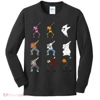 Dabbing Monsters Kids Long Sleeve Shirt thumb 0