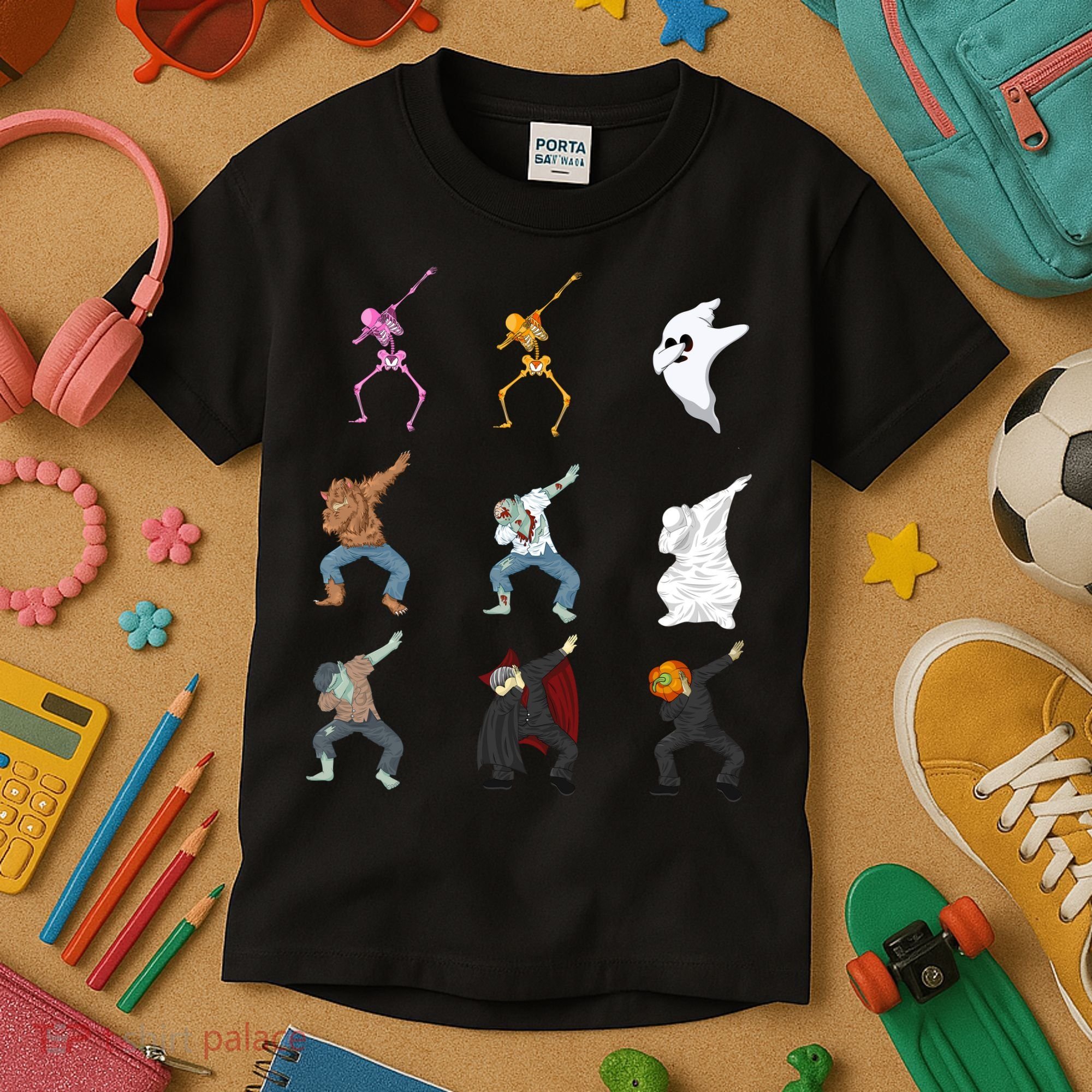 Dabbing Monsters Kids T-Shirt