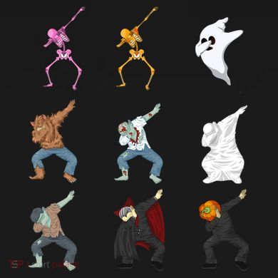 Dabbing Monsters Tote Bag