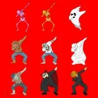 Dabbing Monsters Santa Hat thumb 1