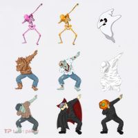Dabbing Monsters Comfort Colors Garment-Dyed Hooded Sweatshirt thumb 2