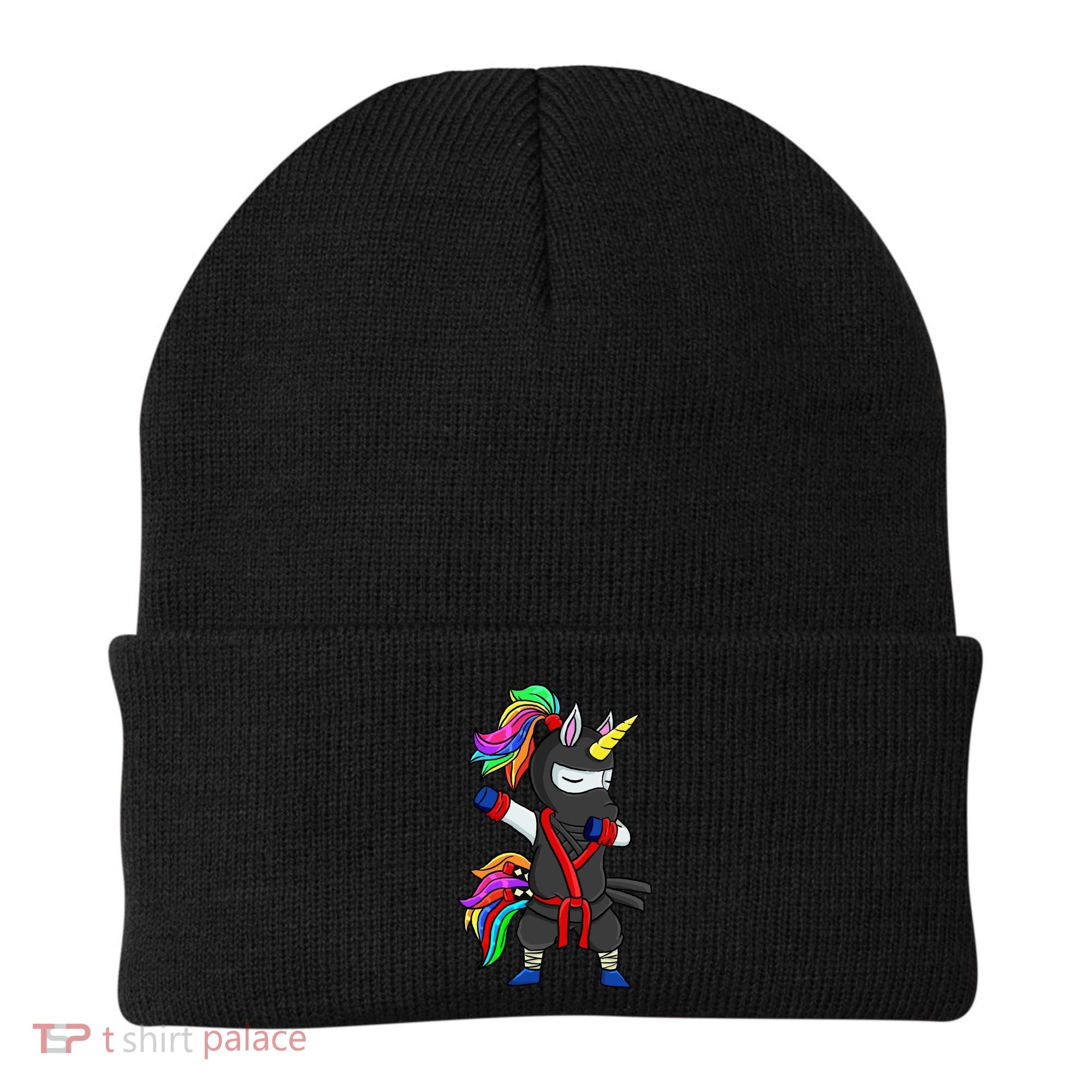 Dabbing ninja unicorn Beanie