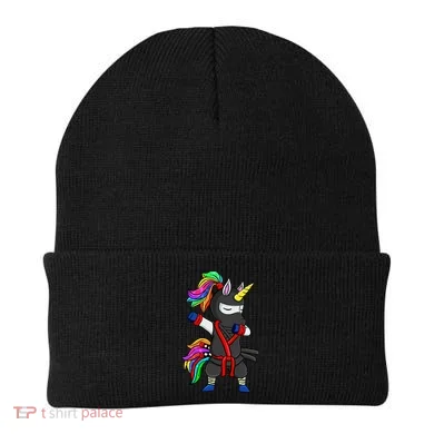Dabbing ninja unicorn Beanie